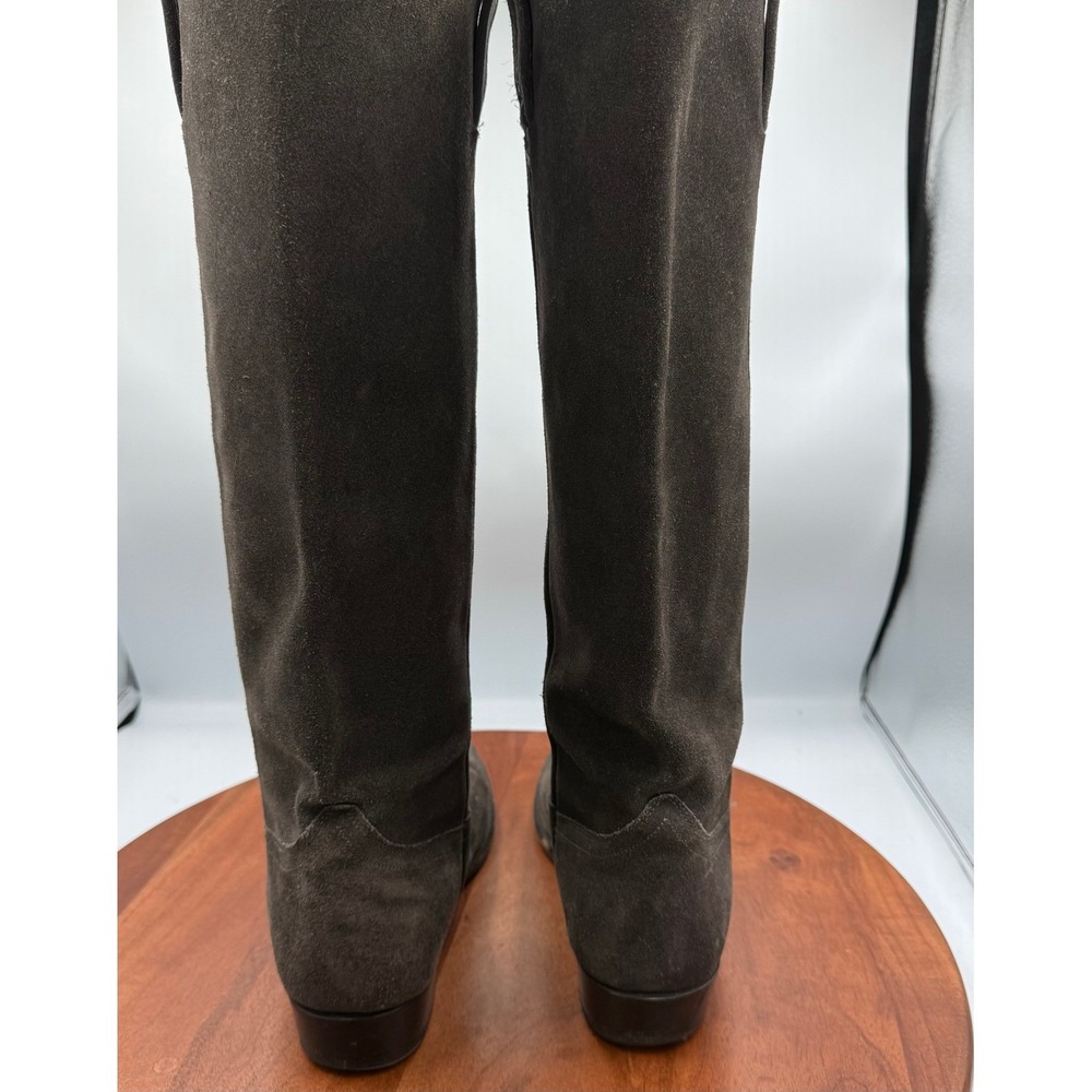 Frye Women Bari Slouch Suede Knee High Boots Size 8 Dark Brown Riding Boho 77072 - Picture 5 of 15